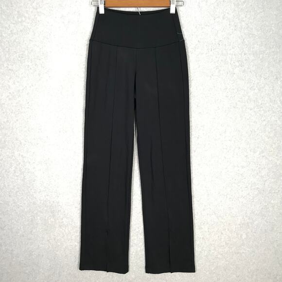 Mondetta Pant Women XS Straight Wide Leg Slit Yoga Knit Seams Flowy Loose Active - Picture 1 of 12
